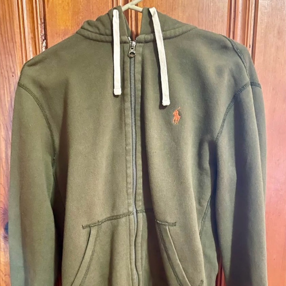 Polo by Ralph Lauren Olive Green Zip Up Jacket. Mens small